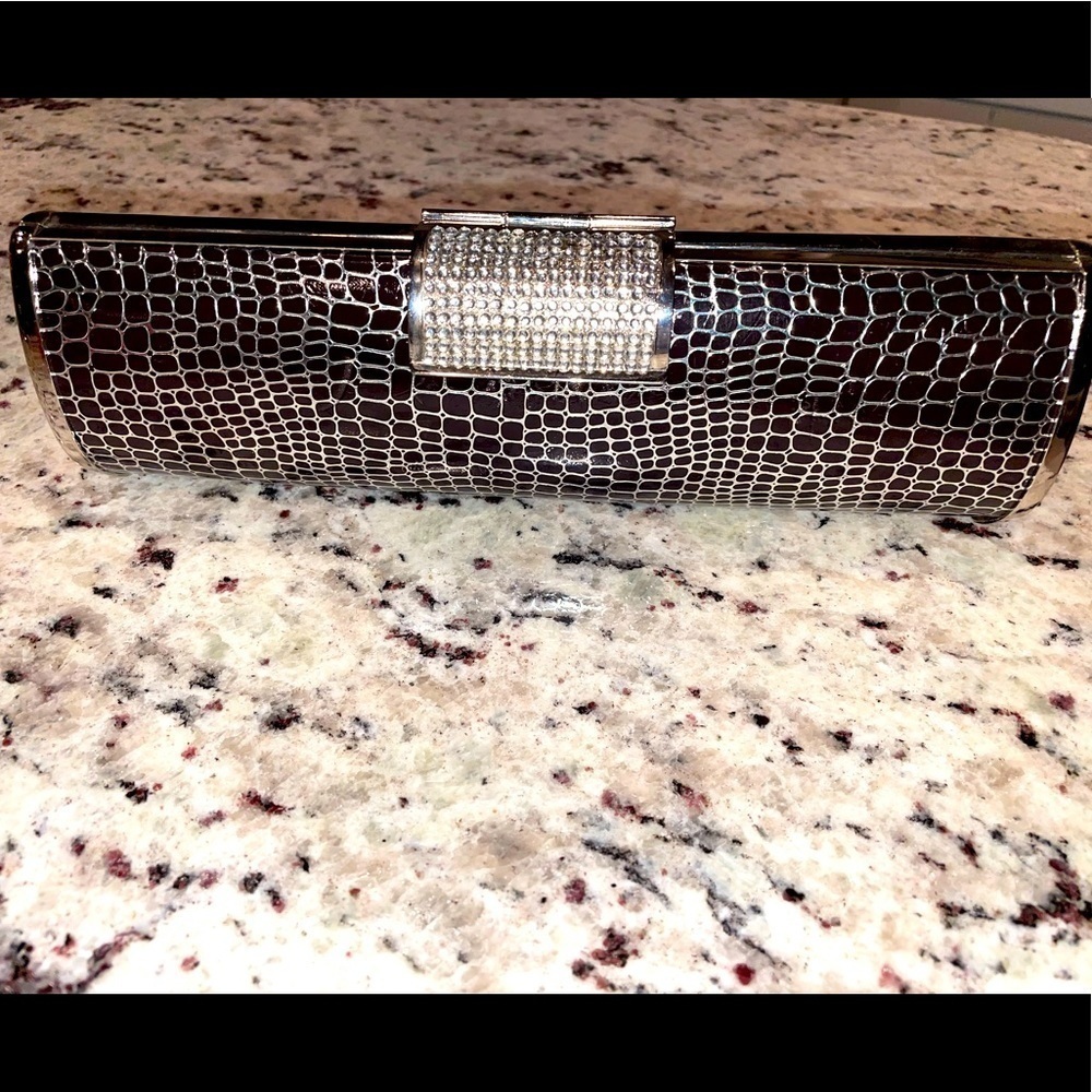CRYSTAL embellished clutch